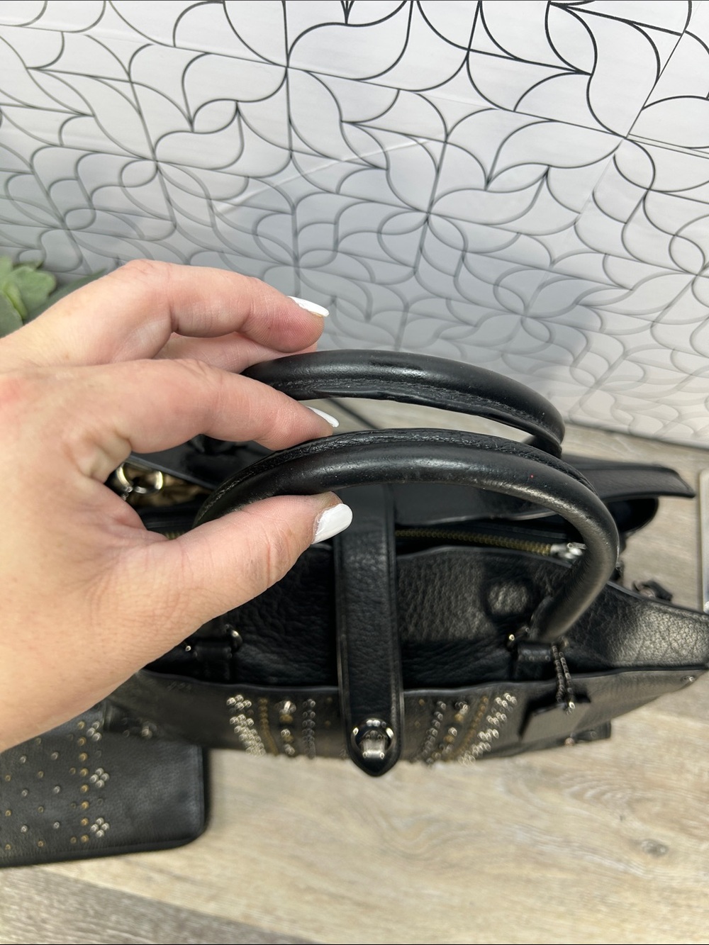1674 Coach Mercer 30 Satchel in black leather & wallet set 271791674 - Picture 9 of 15